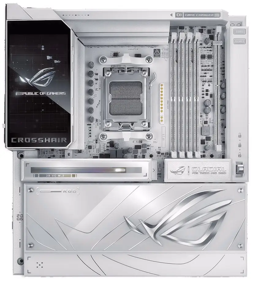 Montaje Placa Base ASUS ROG CROSSHAIR X870E GLACIAL Leganés Leganés Gaming - Montaje Placa Base ASUS ROG CROSSHAIR X870E GLACIAL Leganés